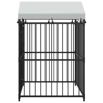 Outdoor-Hundezwinger mit Überdachung 120x120x150 cm