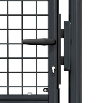 Mesh-Gartentor Verzinkter Stahl 100 x 125 cm Grau
