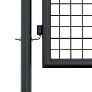 Mesh-Gartentor Verzinkter Stahl 100 x 125 cm Grau