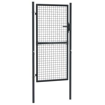 Mesh-Gartentor Verzinkter Stahl 100 x 225 cm Grau