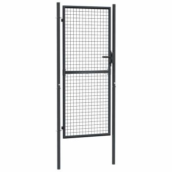 Mesh-Gartentor Verzinkter Stahl 100 x 250 cm Grau