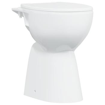 Hohe Spülrandlose Toilette Soft-Close 7 cm Höher Keramik Weiß 