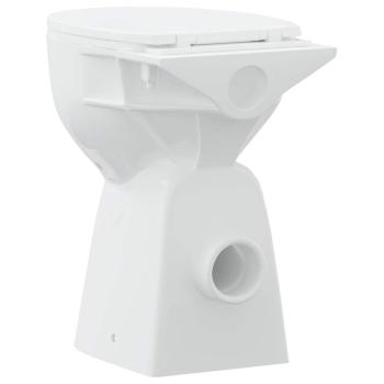 Hohe Spülrandlose Toilette Soft-Close 7 cm Höher Keramik Weiß 