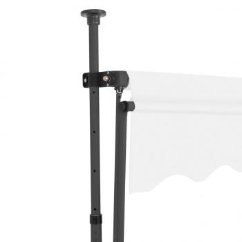 Einziehbare Markise Handbetrieben mit LED 150 cm Creme