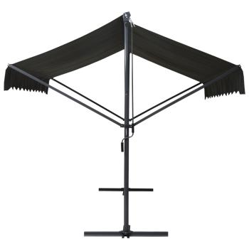 Freistehende Markise 400x300 cm Anthrazit 