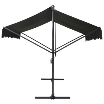 Freistehende Markise 400x300 cm Anthrazit 