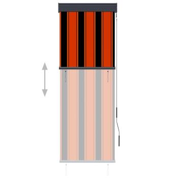 Außenrollo 60 x 250 cm Orange und Braun