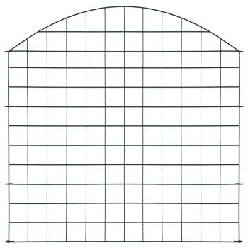Gartenzaun Set Konvex 77,5x78,5 cm Grün