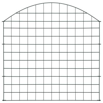 Gartenzaun Set Konvex 77,5x78,5 cm Grün