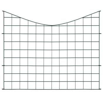 Gartenzaun Set Konkav 77,5x64 cm Grün
