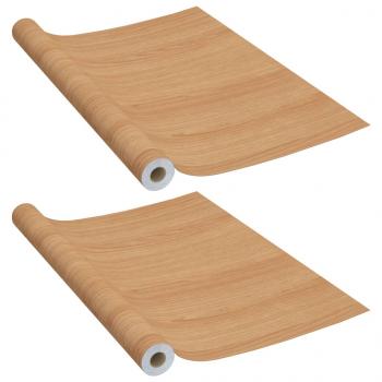 ARDEBO.de - Selbstklebende Möbelfolie Japanische Eiche 500 x 90 cm PVC