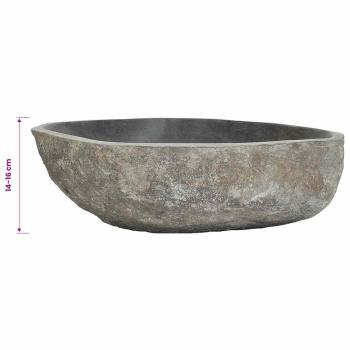 Waschbecken Flussstein Oval (45-53)x(34-41) cm  