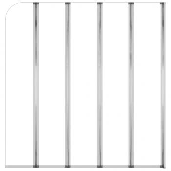 Duschabtrennung 120x140 cm Hartglas Transparent