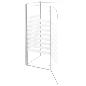 Duschabtrennung 120x68x130 cm Hartglas Gestreift