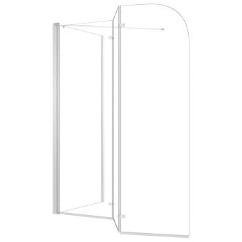 Duschabtrennung 120x69x130 cm Hartglas Transparent