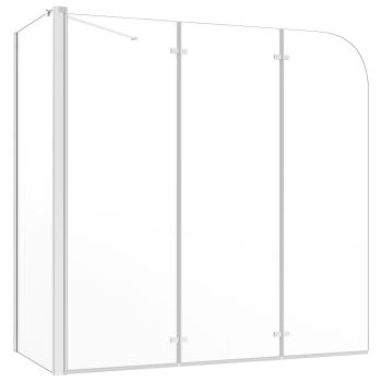Duschabtrennung 120x69x130 cm Hartglas Transparent
