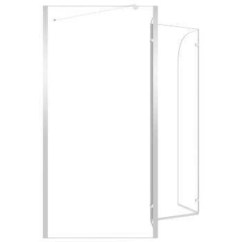 Duschabtrennung 120x69x130 cm Hartglas Transparent