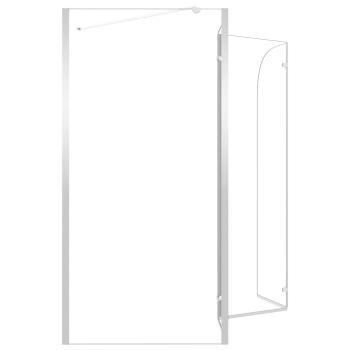 Duschabtrennung 120x69x130 cm Hartglas Transparent