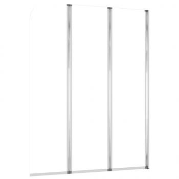 Duschabtrennungen 2 Stk. 104x130 cm Hartglas Transparent