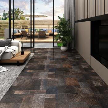 ARDEBO.de - PVC-Dielen Selbstklebend 5,11 m² Holzoptik Braun