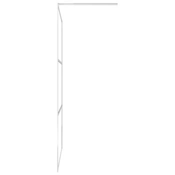 Begehbare Duschwand mit voll mattiertem ESG-Glas 90x195 cm