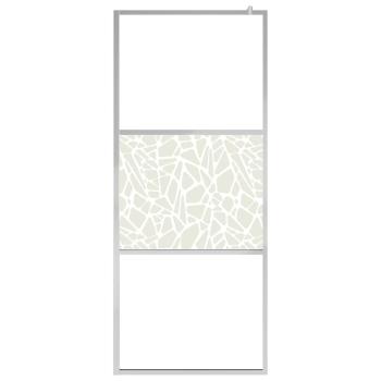 Duschwand für Begehbare Dusche ESG-Glas Steindesign 140x195 cm