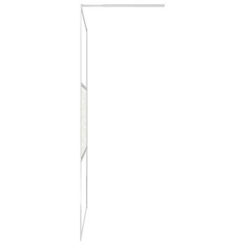 Duschwand für Begehbare Dusche ESG-Glas Steindesign 140x195 cm