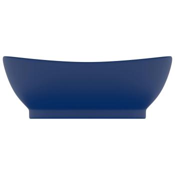 Luxus-Waschbecken Überlauf Matt Dunkelblau 58,5x39cm Keramik   