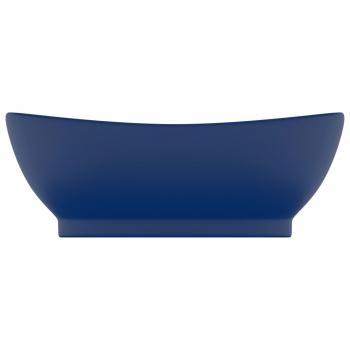 Luxus-Waschbecken Überlauf Matt Dunkelblau 58,5x39cm Keramik   