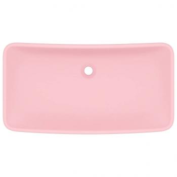 Luxus-Waschbecken Rechteckig Matt Rosa 71x38 cm Keramik