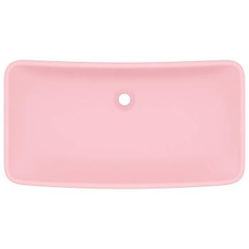 Luxus-Waschbecken Rechteckig Matt Rosa 71x38 cm Keramik