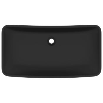 Luxus-Waschbecken Rechteckig Matt Schwarz 71x38 cm Keramik