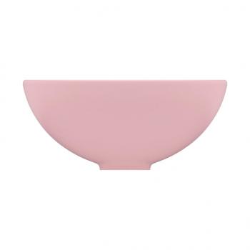 Luxus-Waschbecken Rund Matt Rosa 32,5x14 cm Keramik
