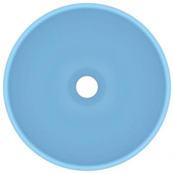 Luxus-Waschbecken Rund Matt Hellblau 32,5x14 cm Keramik