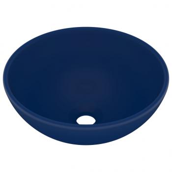 Luxus-Waschbecken Rund Matt Dunkelblau 32,5x14 cm Keramik