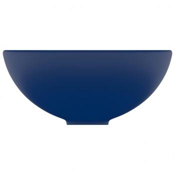 Luxus-Waschbecken Rund Matt Dunkelblau 32,5x14 cm Keramik