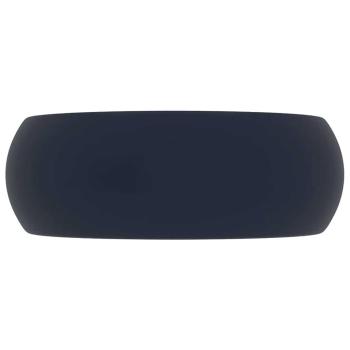Luxuriöses Waschbecken Rund Matt Dunkelblau 40x15 cm Keramik