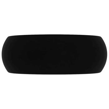 Luxuriöses Waschbecken Rund Matt Schwarz 40x15 cm Keramik