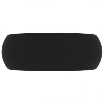 Luxuriöses Waschbecken Rund Matt Schwarz 40x15 cm Keramik
