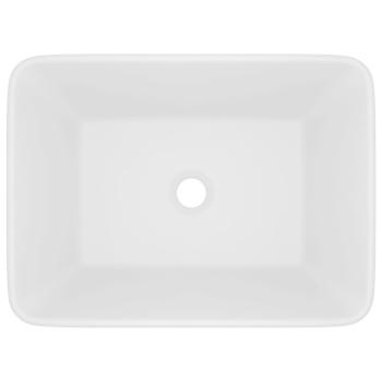 Luxus-Waschbecken Matt Weiß 41x30x12 cm Keramik