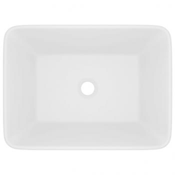 Luxus-Waschbecken Matt Weiß 41x30x12 cm Keramik