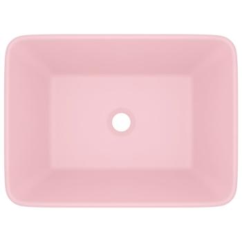 Luxus-Waschbecken Matt Rosa 41x30x12 cm Keramik