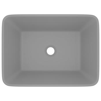 Luxus-Waschbecken Matt Hellgrau 41x30x12 cm Keramik