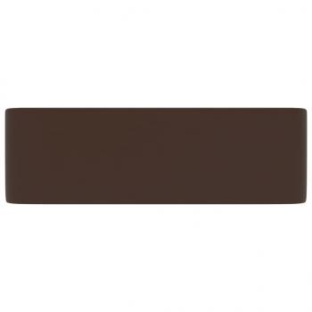 Luxus-Waschbecken Matt Dunkelbraun 41x30x12 cm Keramik