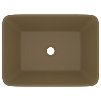 Luxus-Waschbecken Matt Creme 41x30x12 cm Keramik