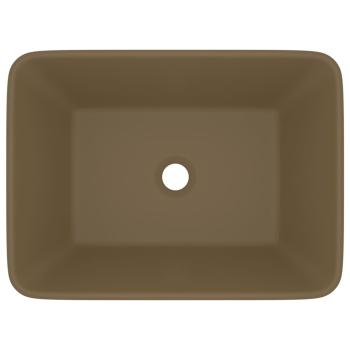 Luxus-Waschbecken Matt Creme 41x30x12 cm Keramik