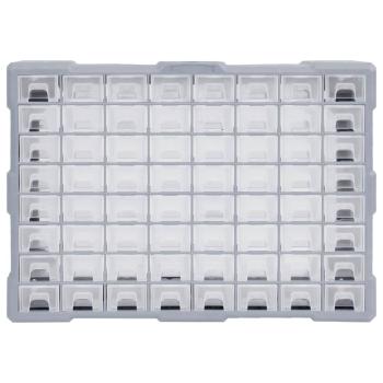 Multi-Schubladen-Organizer mit 64 Schubladen 52x16x37,5 cm