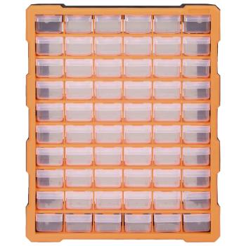 Multi-Schubladen-Organizer mit 60 Schubladen 38x16x47,5 cm