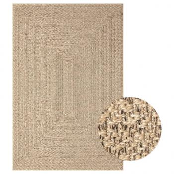 ARDEBO.de - Teppich 120x170 cm Jute-Optik Innen und Außen