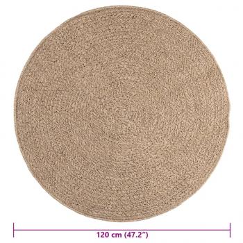 Teppich 120 cm Jute-Optik Innen und Außen